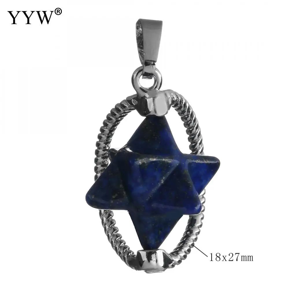 YYW новый маленький кулон из натурального камня аметисты Lapis Lazuli Розовый