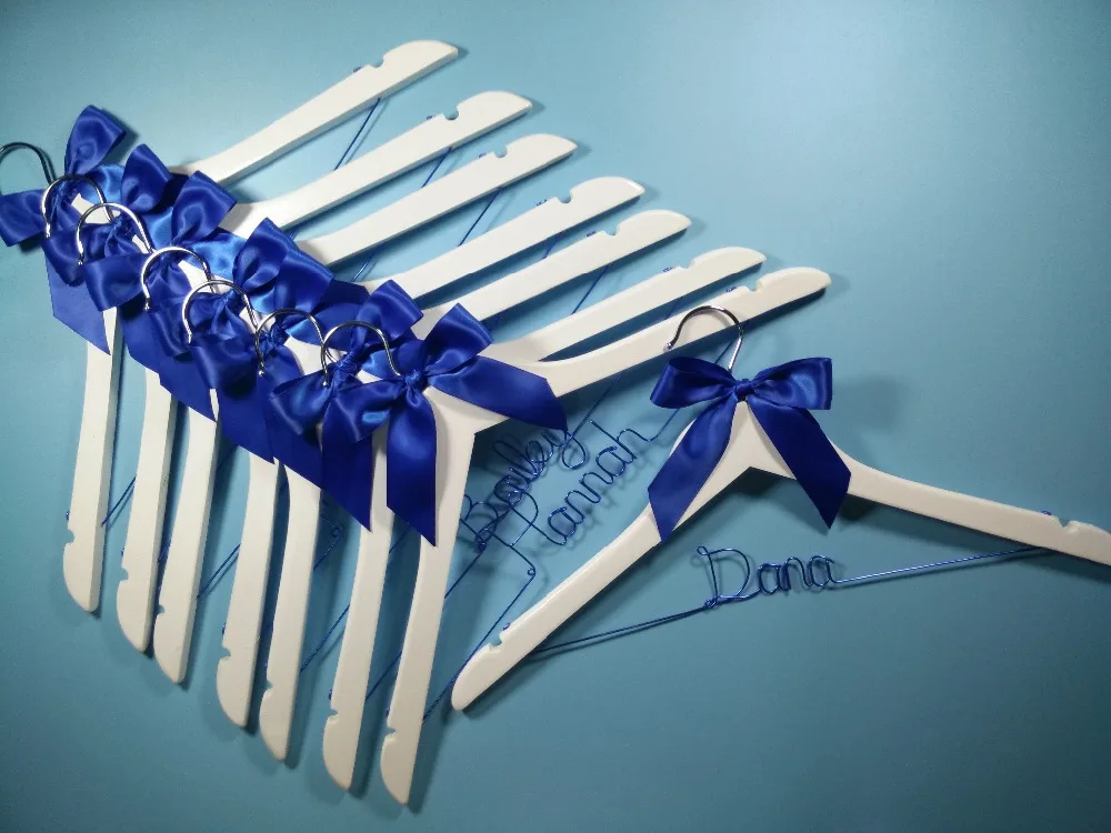 Бесплатная доставка 16 Персонализированные Свадебные вешалки подарки подружки