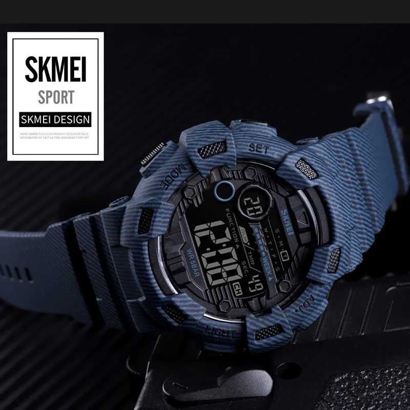 Часы SKMEI G Style мужские Роскошные брендовые кварцевые светодиодные спортивные