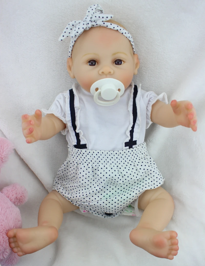 Bebe girl reborn 43 см полностью силиконовые куклы для новорожденных магнитная головка