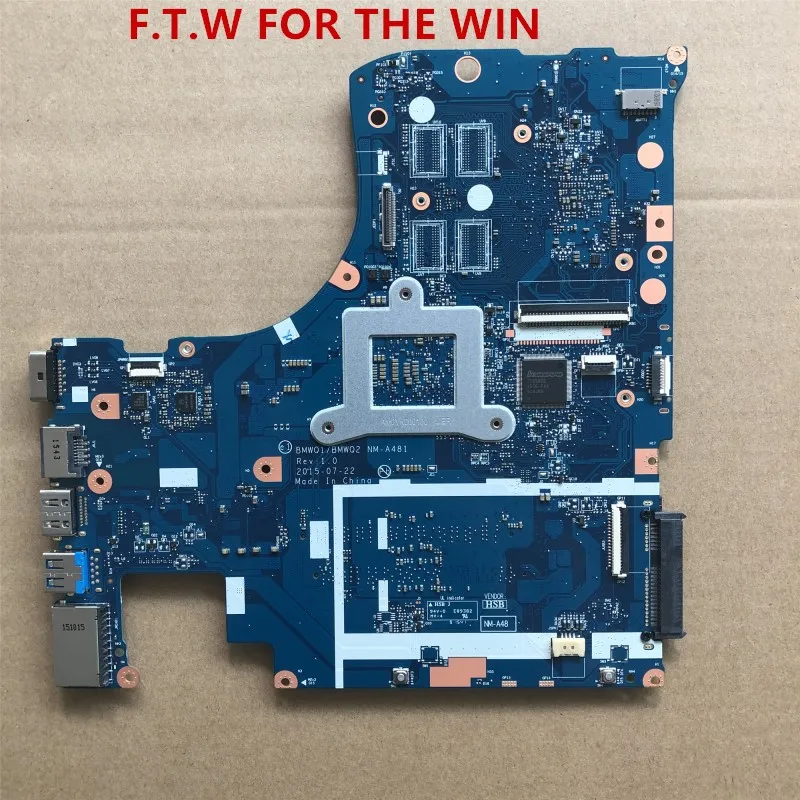 Verkaufen 5B20K38225 MB FÜR NM-A481 MB Para Lenovo 300-15ISK Laptop Motherboard CPU SR2EV 3855U 100% Probado