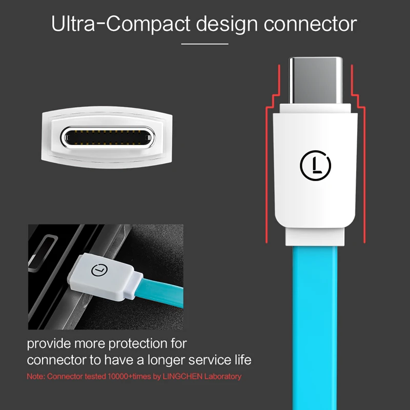 Кабель USB Type C для Samsung S8 Xiaomi Mi6 Mi5|Кабели мобильных телефонов| |