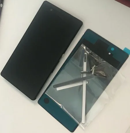 Дисплей для SONY Xperia Z lcd сенсорный экран дигитайзер с заглушка рамы задний корпус для SONY Xperia Z lcd L36H C6603 C6602 lcd