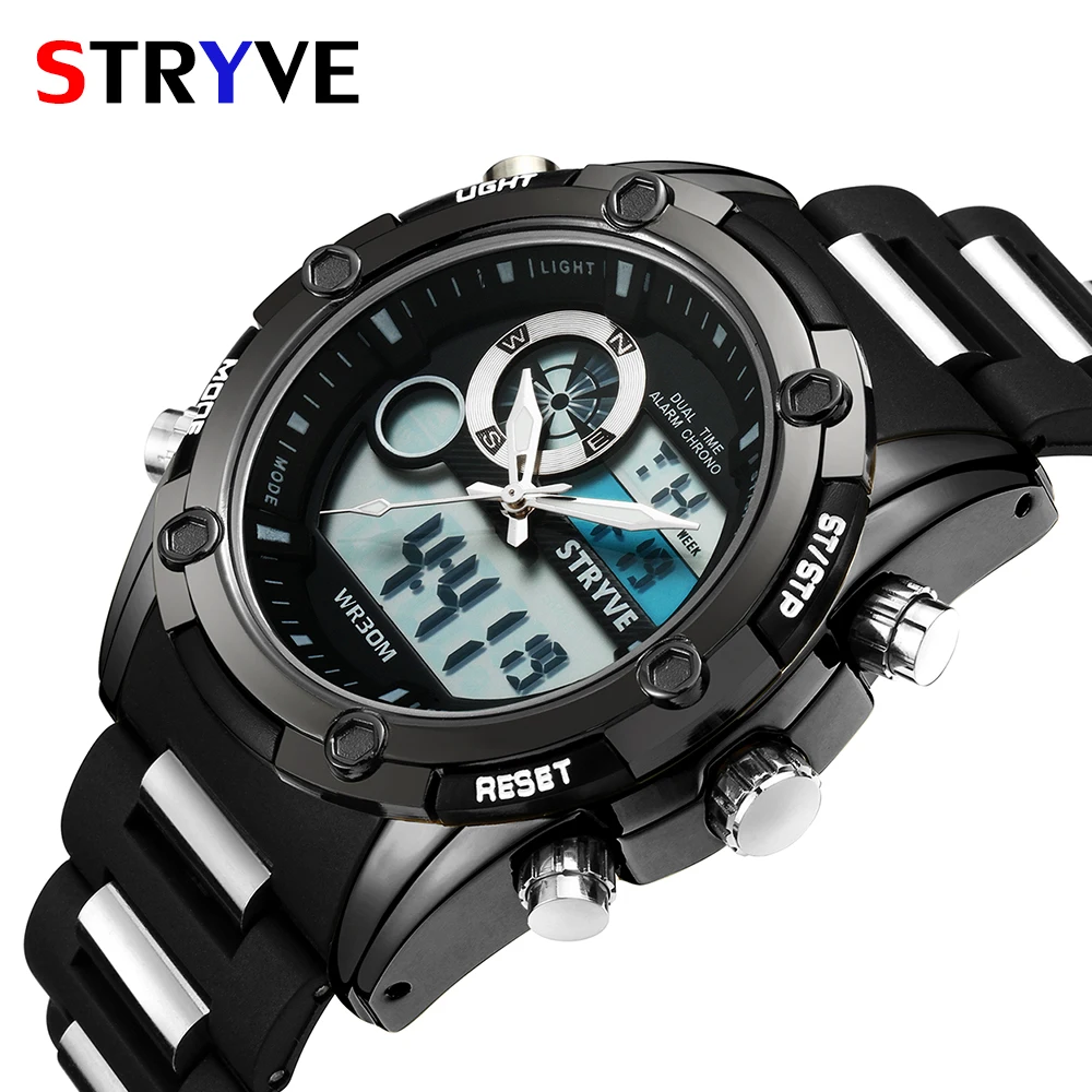 Часы наручные Stryve мужские с двойным механизмом роскошные брендовые