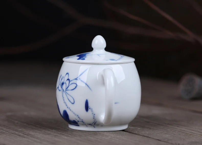 Changwuju красиво китайский чайник ручной работы ручная роспись фарфора чайник Цзиндэчжэнь синий и белый керамический чайник заварки