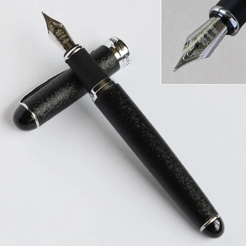 Фонтан 18KGP 0,7 мм перо с широким основанием ручка JINHAO X750 глянцевый белый офисный бизнес черный синий зеленый серый 15 видов цветов Селективный JINHAO 750 - Цвет: pen as picture show