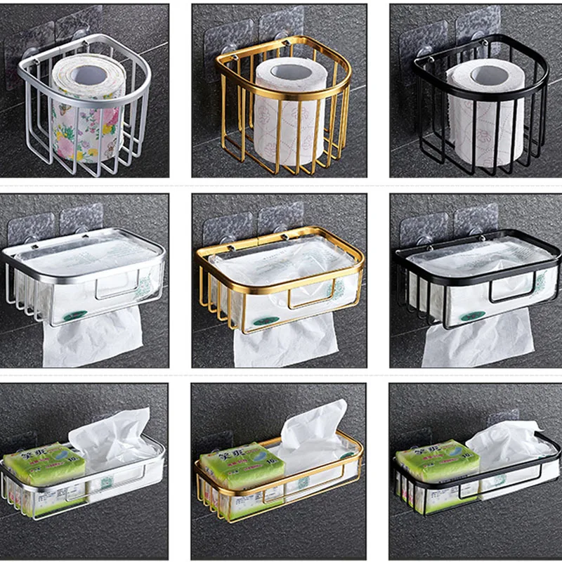 Бумажные держатели настенная полка корзина для унитаза шампунь полотенец ванная