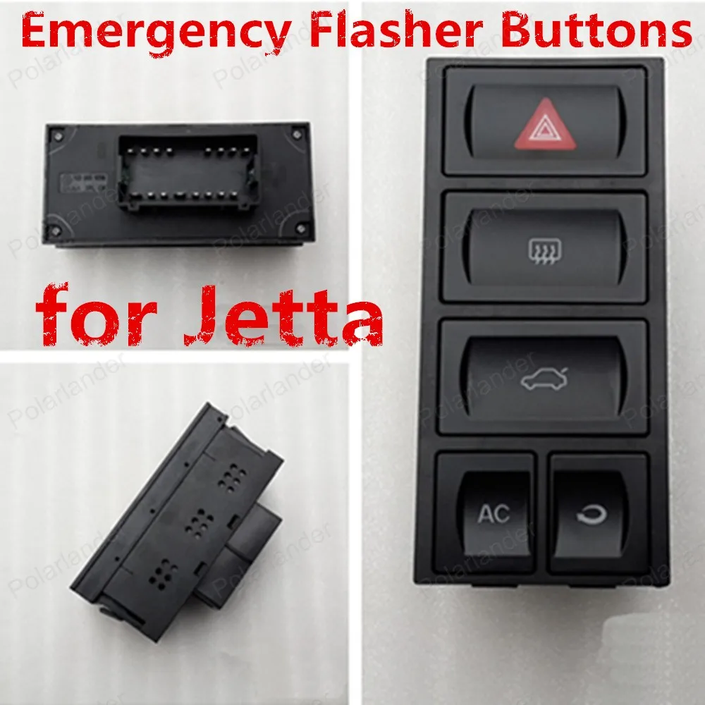 

Polarlander NEW Origianl Emergency Flasher Buttons Emergency Hazard Warning Light Button for J/etta 1GD953529g 03-09