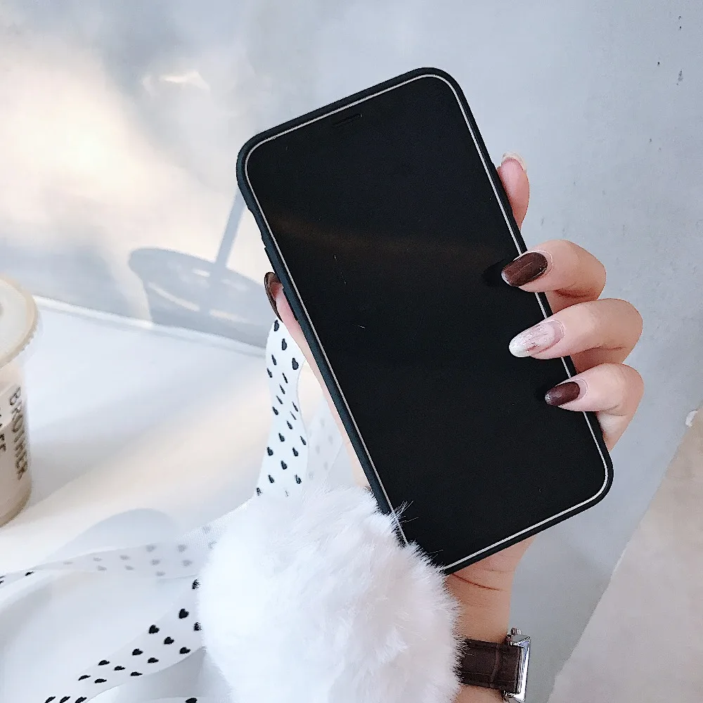 Note10 note9 note8 s9 s8 s10 plus простой волнистый шар для волос чехол на ремне через плечо для iphone 11 pro max чехол XS MAX XR X 6 7 8