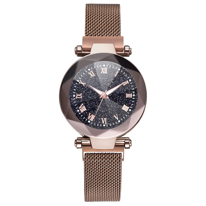 

watch women Wrist Quartz Fashion Luxury Convex Glass Mesh Belt With Magnetic Buckle Ladies Watches Gift bayan kol saati A2