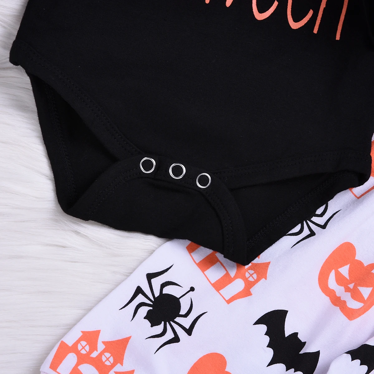 2018 Toddler Baby Boys Girls Halloween Clothes Set Letter Print Romper Tops Pumpkin Pants Leggings Outfits Fall Winter | Детская одежда