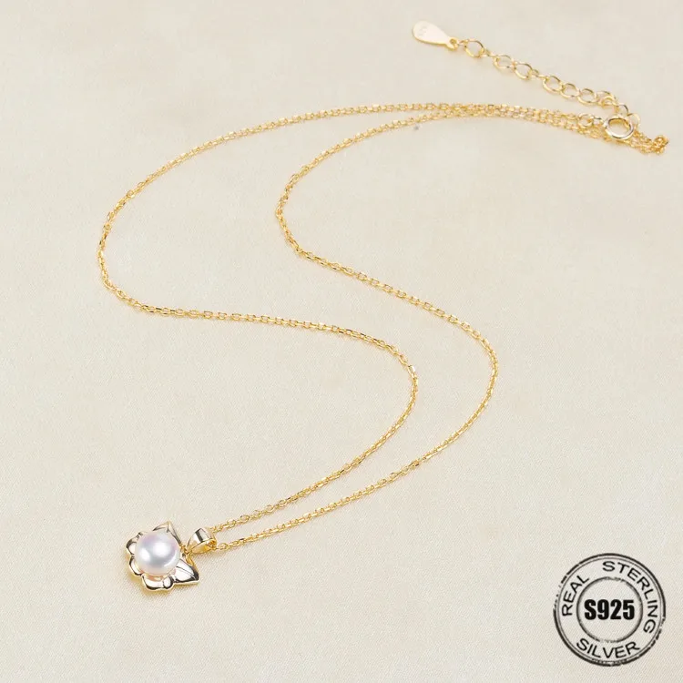 

Necklace Pendant Findings S925 Sterling Silver Necklace Chain Settings Jewelry Parts Fittings Jewelry Making Charm Accessories