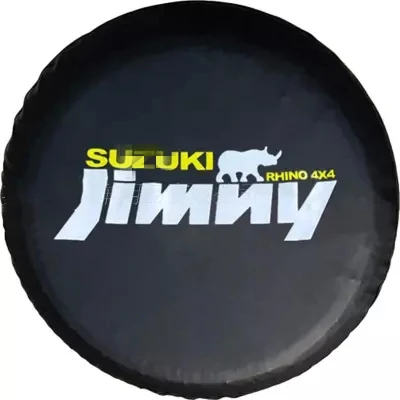 black 1" запасное колесо Чехол протектор ПВХ кожа компактный аксессуары для Suzuki Jimny Grand Vitara - Название цвета: black
