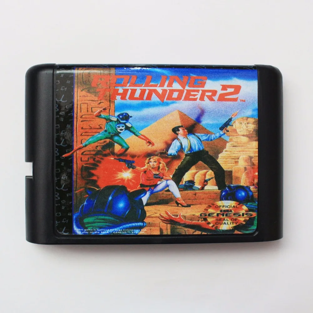 Игровая карта SEGA MD Rolling Thunder 2 16 бит для Sega Mega Drive Genesis | Электроника