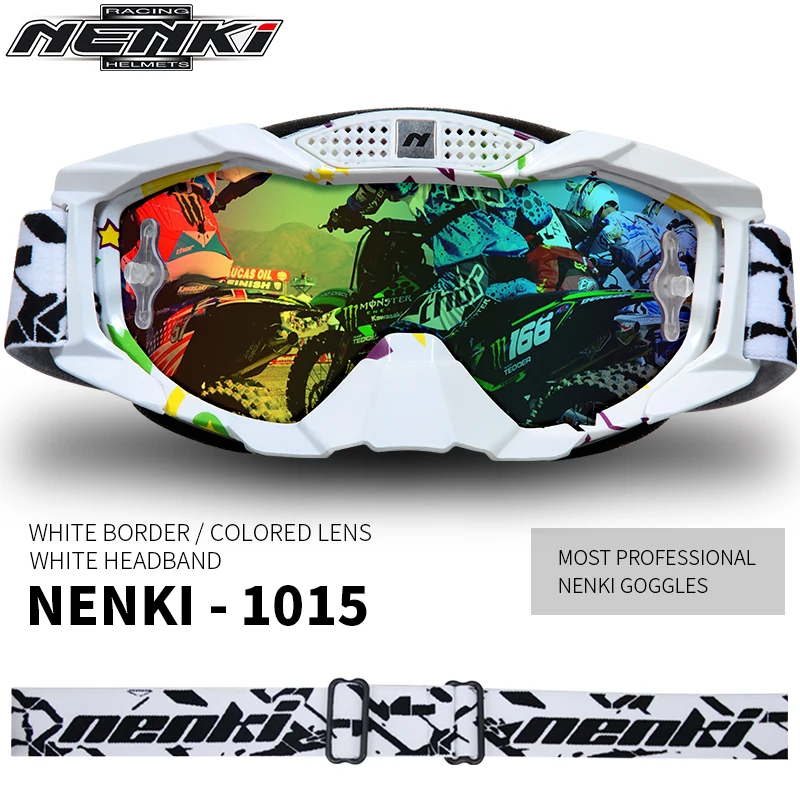 NENKI Motocross Off-Road ATV Dirt Bike MX Downhill DH Goggles Ski Snowboard Glasses Motorcycle Racing Eyewear Replaceable Lens | Автомобили
