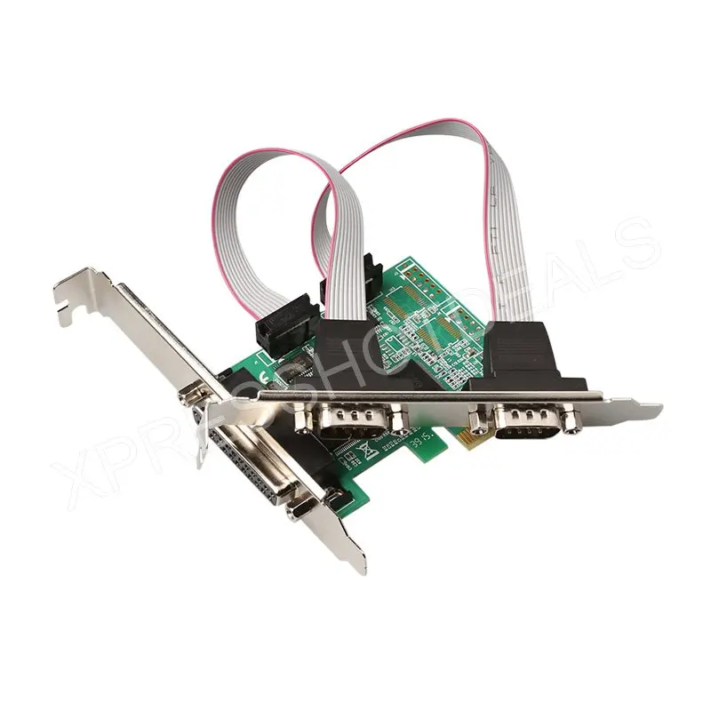 2 порта s RS-232 Serial COM и 1 порт принтера параллельный LPT для адаптера PCI-E | Компьютеры