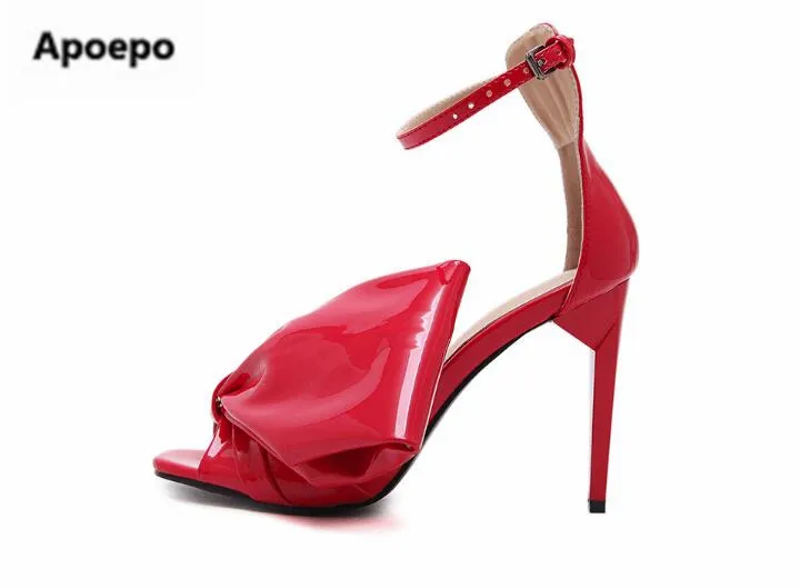 

Новейший фирменный дизайн; женская обувь; цвет красный, черный; босоножки из лакированной кожи на высоком каблуке 11 см; Женская вечерняя Обу...