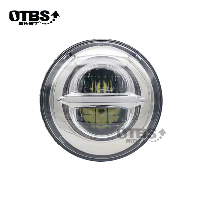 OTBS Мотоциклетные аксессуары черный/хром 5-3/" Круглый Ангел глаз светодиодный налобный фонарь 5,75 дюймов для Harley Sporster 1200 883
