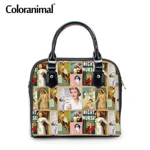 Женская сумка-тоут из ПУ кожи, с 3D-принтом