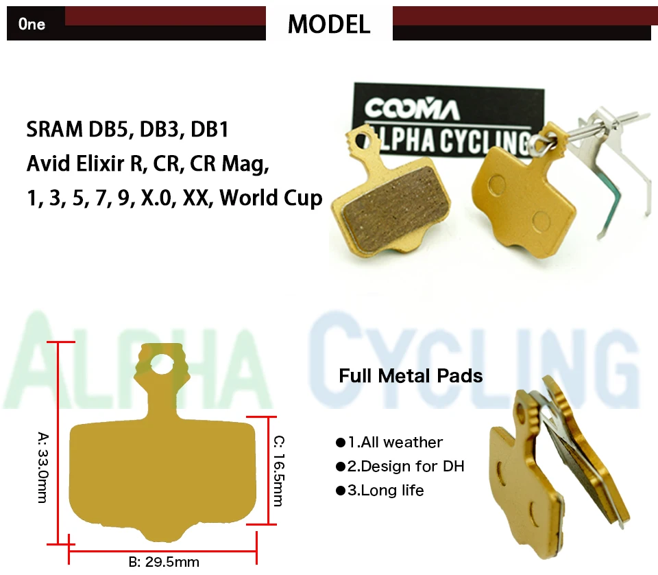 Велосипедные дисковые Тормозные колодки для AVID Elixir R CR Mag 1/3/5/7/9 X.0 диск XX тормоза 2