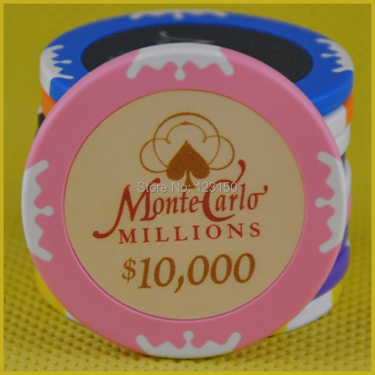 

PK-9006B poker chip 14g/pc clay material, 50pcs/lot, with security treatment, free shipping