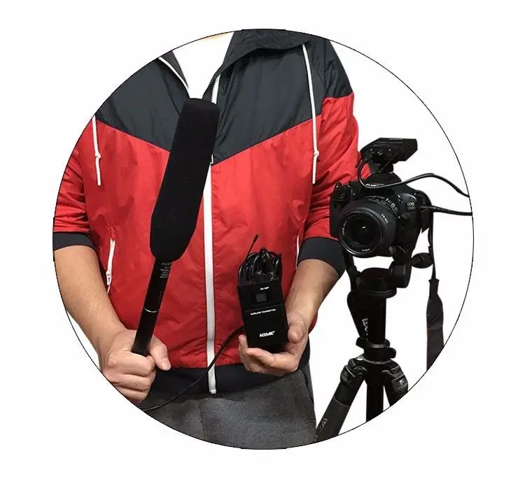 Беспроводная камера микрофон системы UHF беспроводной набор для камеры DSLR