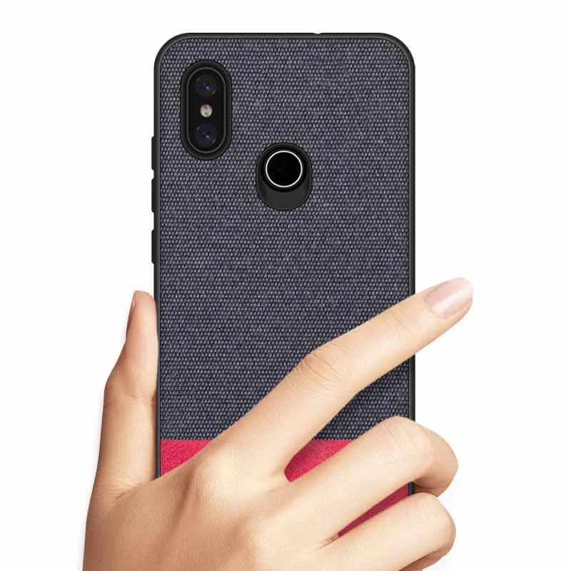 Чехол PHOPEER для xiaomi mi 8 Lite мягкий силиконовый край модный тканевый противоударный