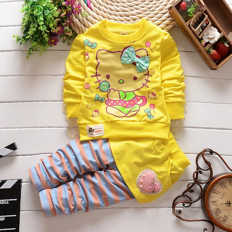 Детские осенние кофты BibiCola Рождественские комплекты одежды для девочек дети