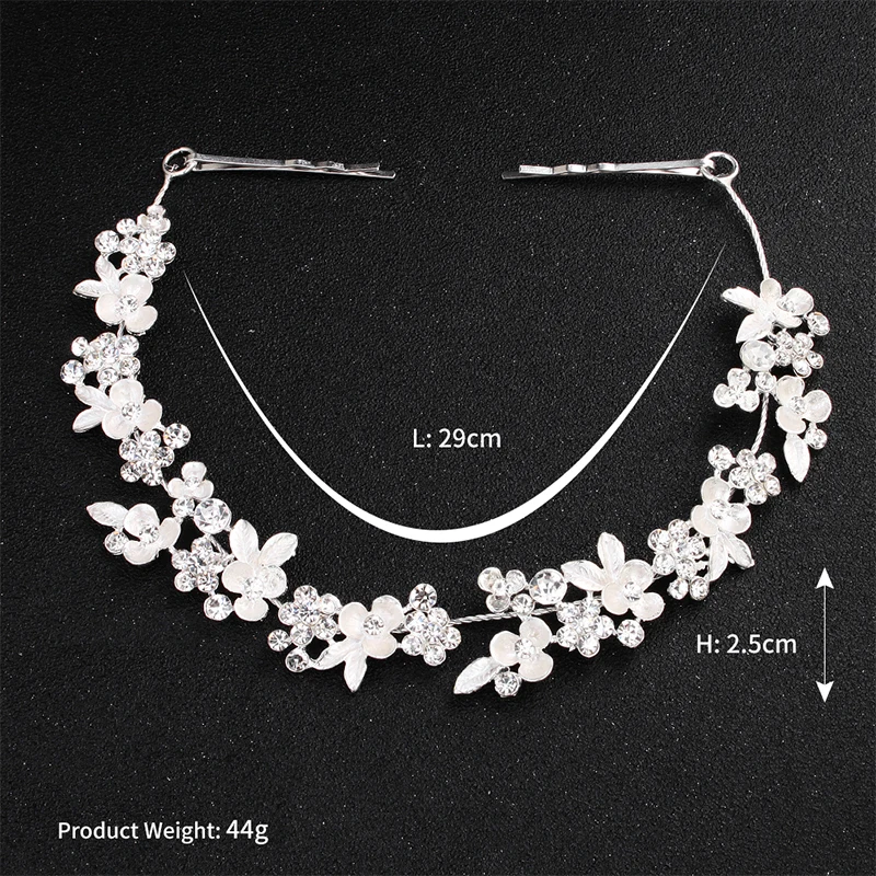Miallo Newest Crystal Flower Hair Vine Bridal Head Jewelry Accessories Wedding Headpieces Princess Tiaras and Crowns | Украшения и