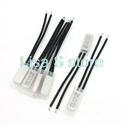 

250V 5A NC. 70C биметаллический термостат с переключателем контроля температуры 6 шт.