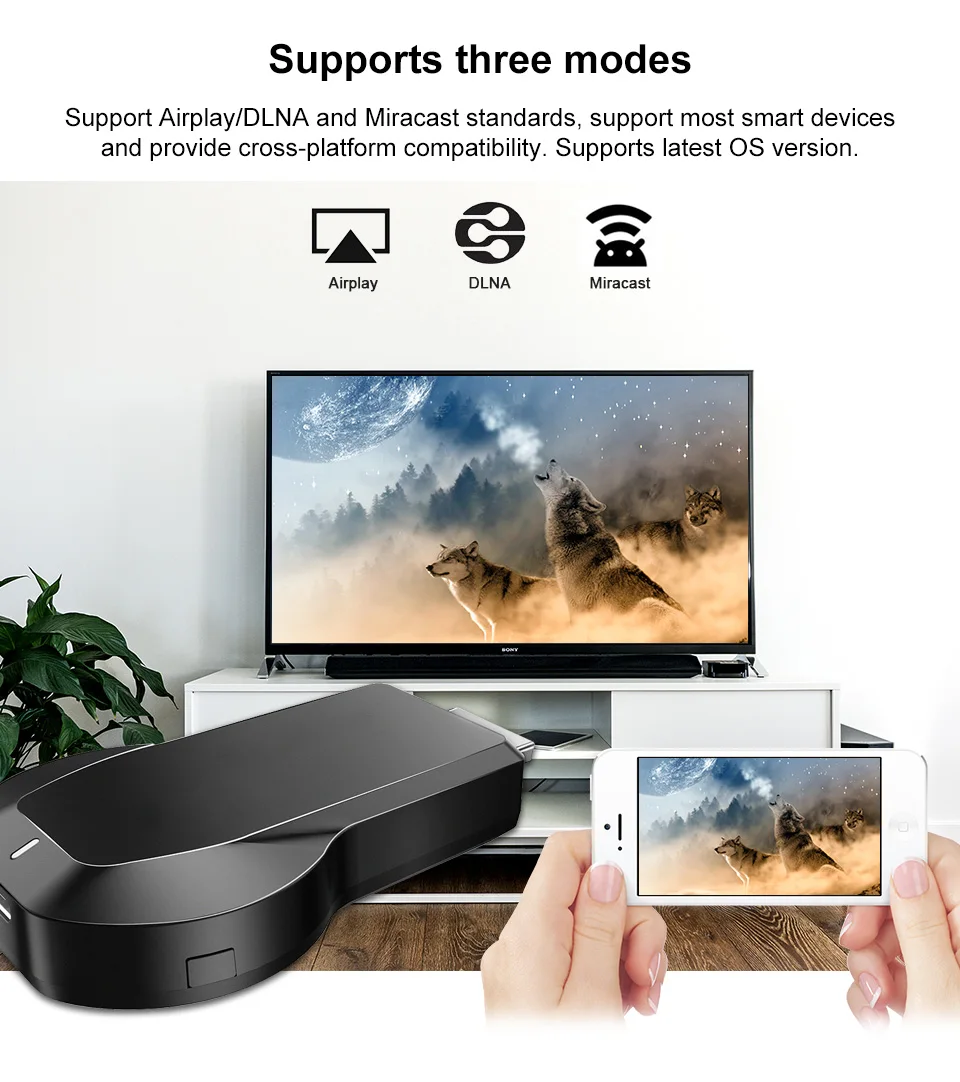 Anycast M100 2 4G/5G Smart TV Stick 4k HD беспроводной Wifi ключ Miracast DLNA Airplay WiFi Дисплей приемник для