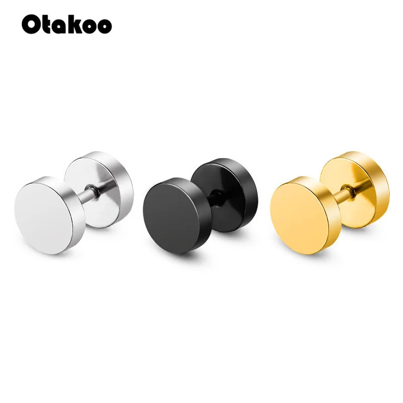 Серьги гвоздики Otakoo из нержавеющей стали в стиле панк готика для мужчин и женщин 3