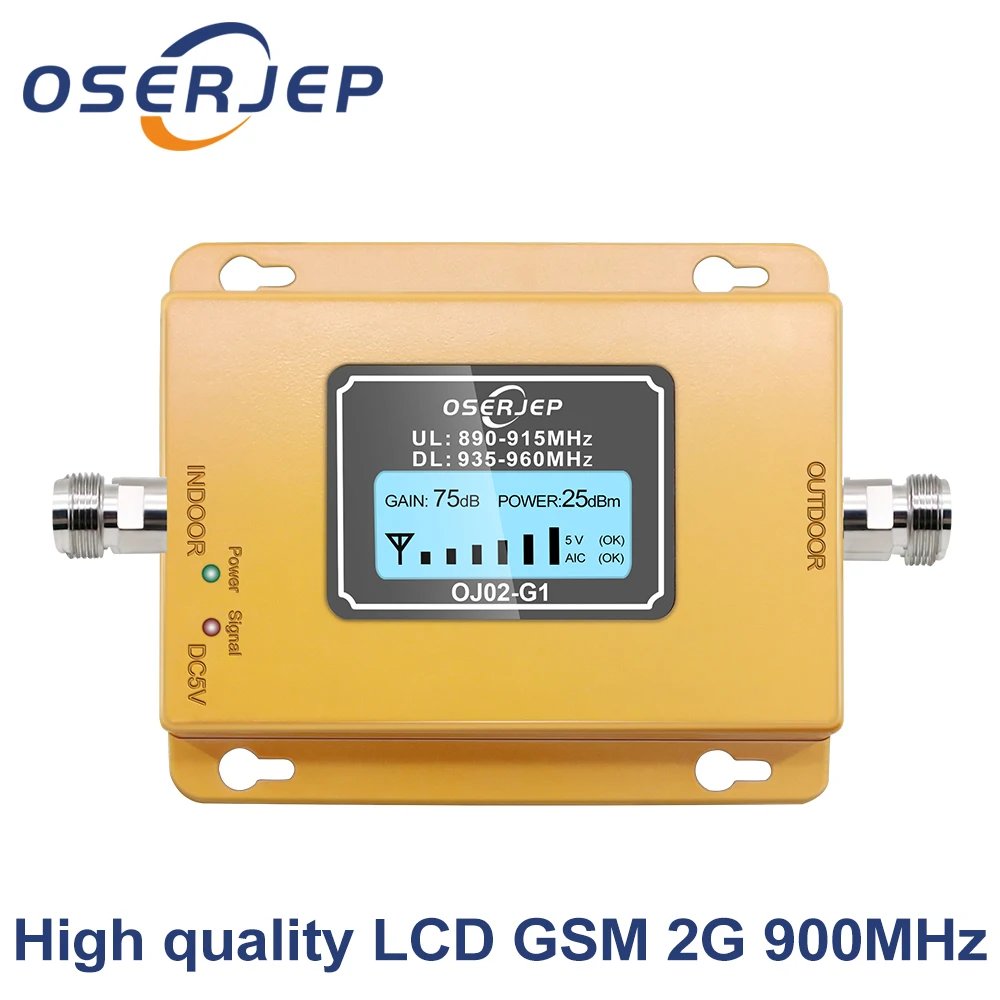 Экономичный ЖК-дисплей 2g/3g GSM 900 МГц повторитель сигнала GSM сигнал 20dbm ЖК-дисплей сотовый телефон не включает антенну