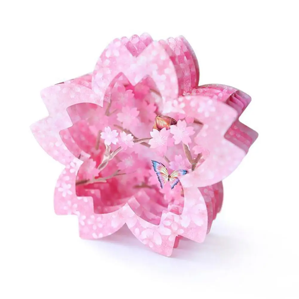 Cherry Blossom форма Любовь 3D всплывающие карты День Святого Валентина наклейки на