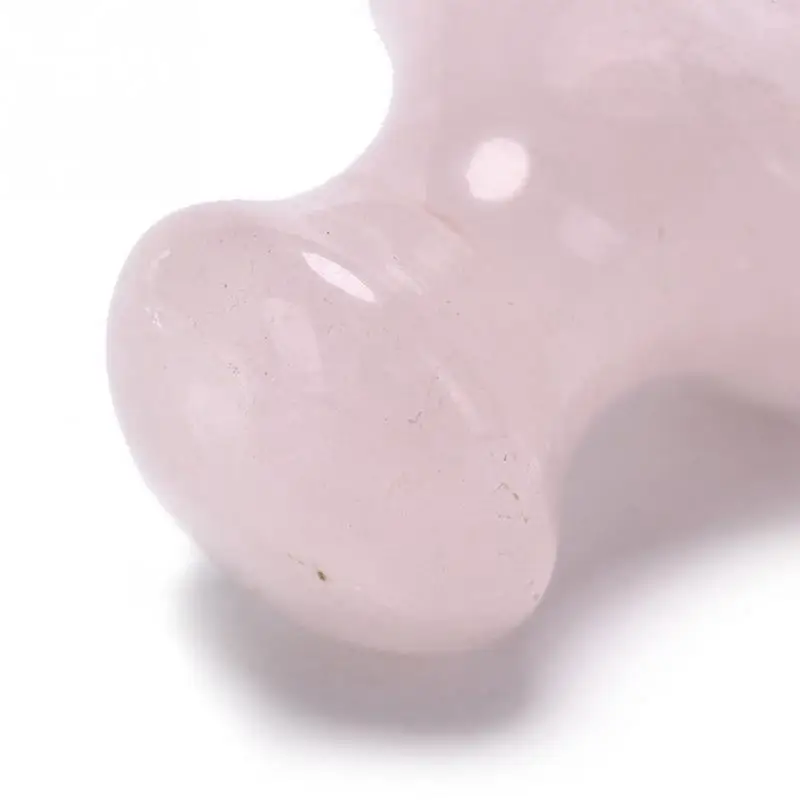 Массажер для лица Gua Sha Rose Quartz Безопасный и эффективный Удобный для переноски инструмент в форме гриба маленький массажер