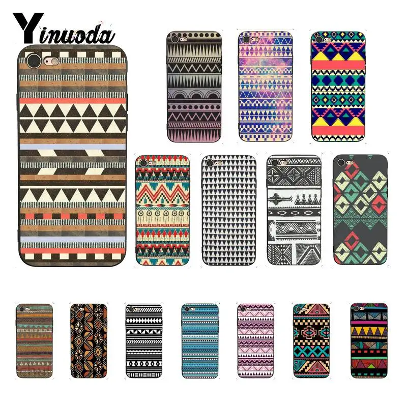Yinuoda Pastel Tribal Aztec Triangle On Nebula чехол для телефона iPhone 8 7 6 6S 6Plus X XS MAX 5 5S SE XR 11 pro max |