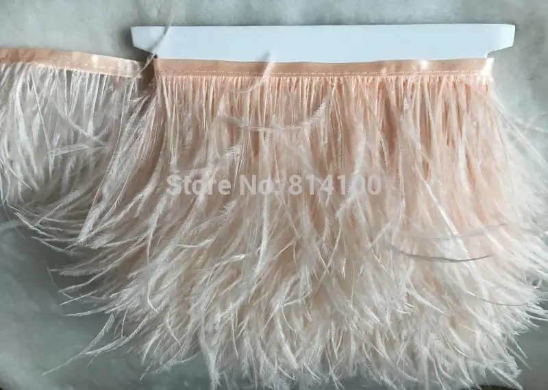 2 размера/партия розовый цвет шампанского Плюмаж из страусиного пера отделка