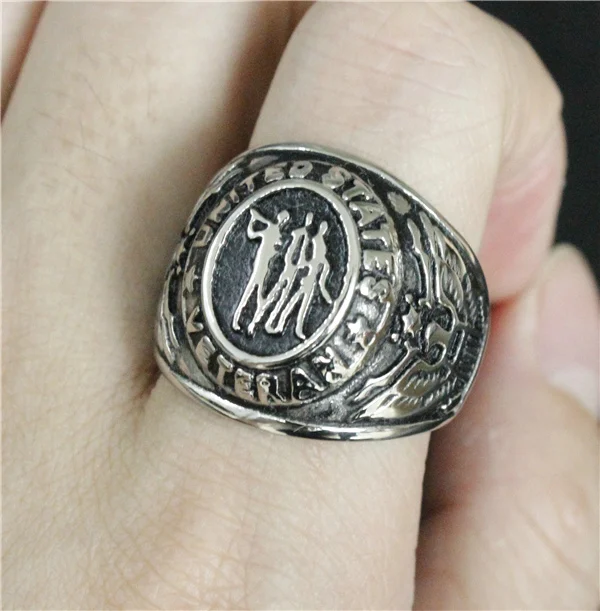 Прямая поставка размер 7-14 крутое модное байкерское кольцо с орлом 316L нержавеющая