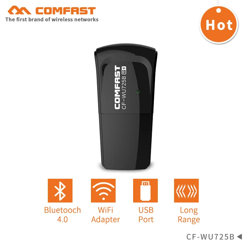 Comfast CF WU725B Bluetooth 4 0 150 Мбит/с мини беспроводной USB Wi Fi адаптер LAN WIFI сетевая карта