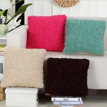 Питая цветная плюшевая подушка 43x4 3 см/17 7x17 7 '' хлопковая для