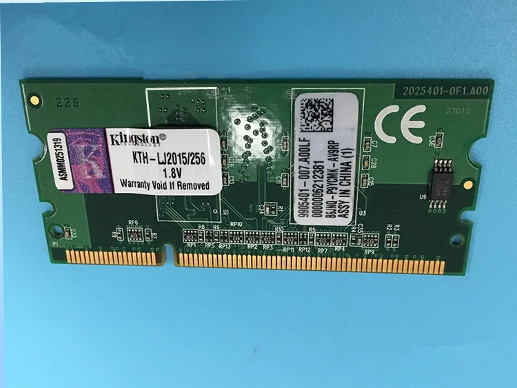 

GiMerLotPy 90% new Memory RAM for LaserJet P2015 P2055 P3005 CP1510 CP2025 CM2320 Printer 256MB CB423A Memory RAM printer part