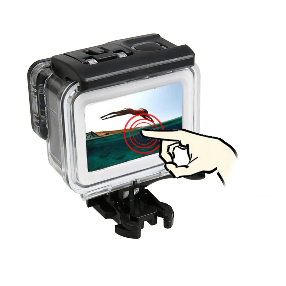 

40m for GoPro hero7/6/5 Diving Waterproof Housing Case Cover 2019 New Motorcycle Action Camera Accessories