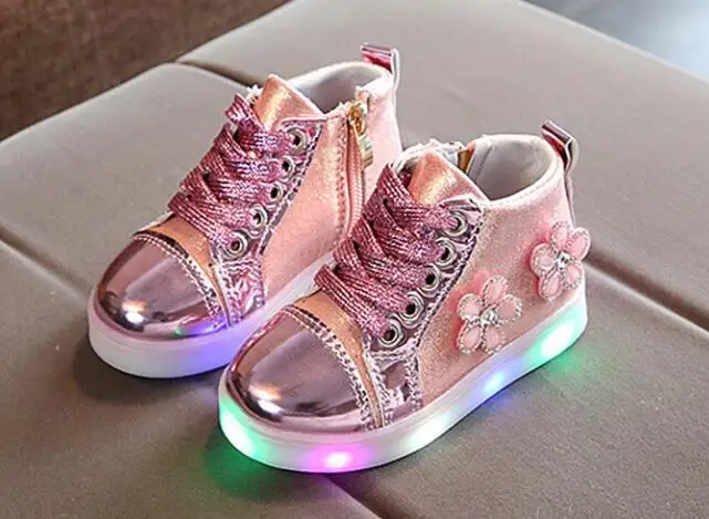 AI LIANG glowing sneakers Shoes for girls children led shoes with luminous sole children's tennis kids | Детская одежда и