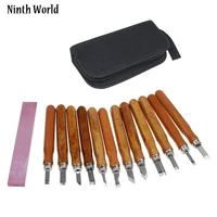 ninth world wood handle 13pcs scalpel tools wood carving tools set cutter woodcut knife hand tool kit
