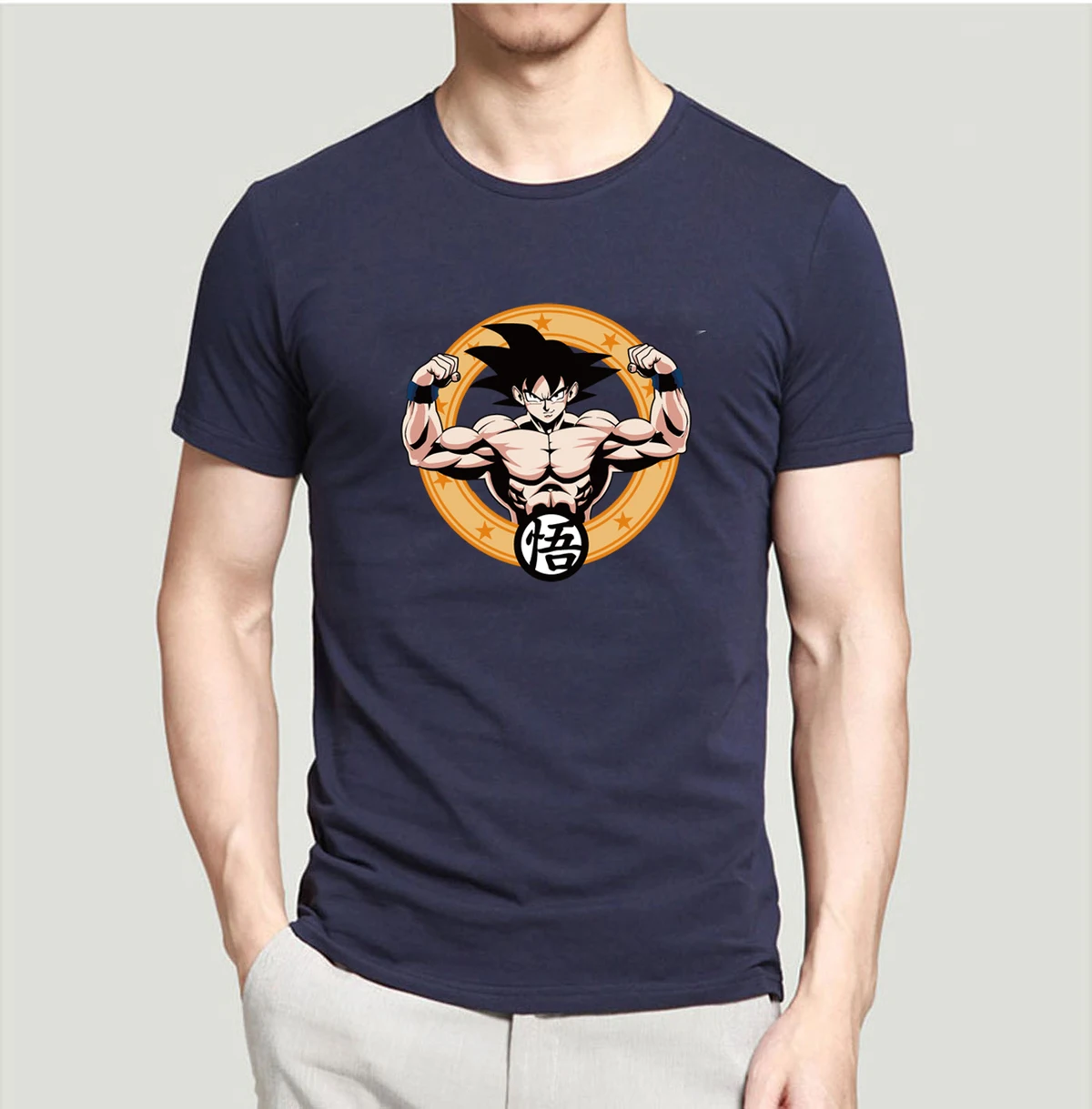 Lasting Шарм Dragon Ball Z с рисунком Для мужчин футболка Новое поступление Летняя 100%