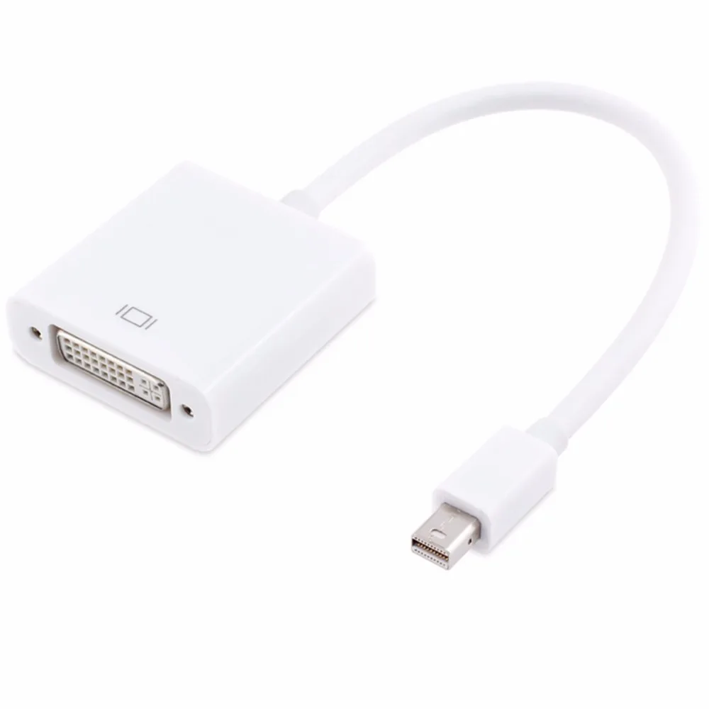 Mini DisplayPort (Совместимость с Thunderbolt 1/2) к DVI 24 + 5 Pin адаптер конвертер Папа мама кабель