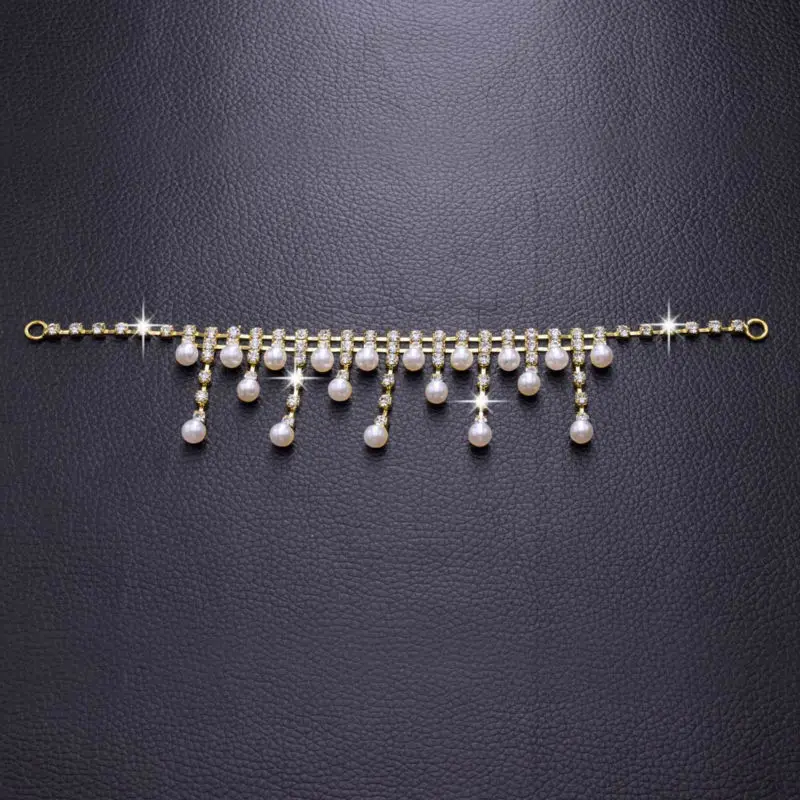 Сделай Сам 30 шт. кисточки жемчуг Стекло Стразы платье ожерелье нашивки