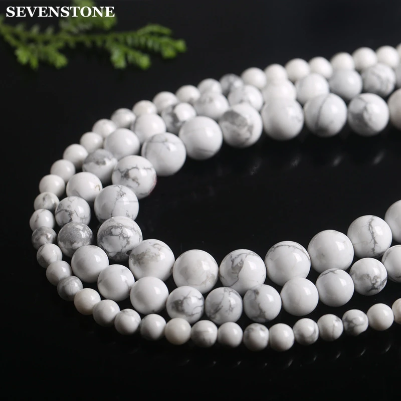 

Бусины Из Натурального говлита SEVENSTONE, для изготовления украшений