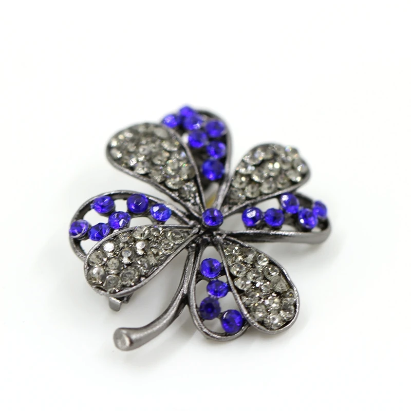 Новый голубой горный хрусталь броши для мужчин брошь на костюм рубашка воротник