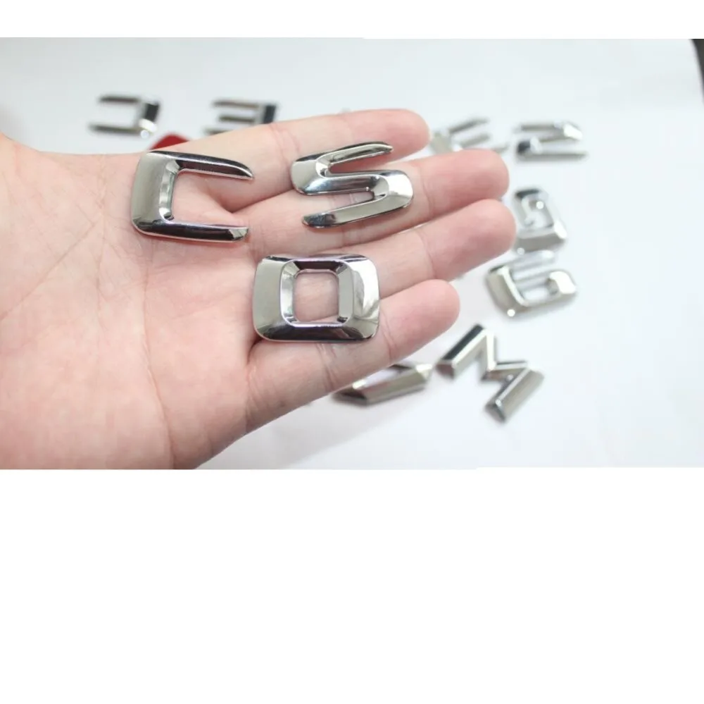 Хромированная наклейка на багажник автомобиля с надписью GLK 350 эмблема для Mercedes